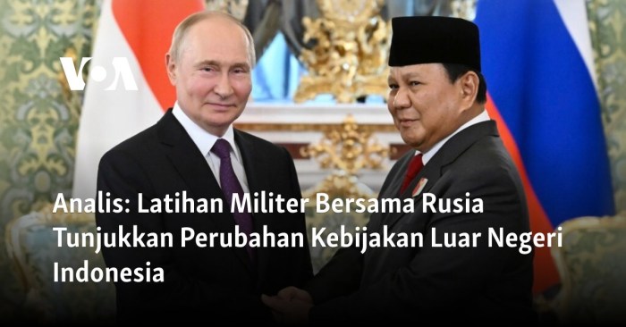 Kunjungan ke Rusia, Sinyal Hubungan Strategis Indonesia