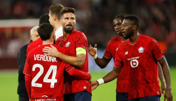 Hasil Liga Europa: Giroud Pahlawan, Calvin Verdonk Bersinar Saat Lille Kalahkan Brann