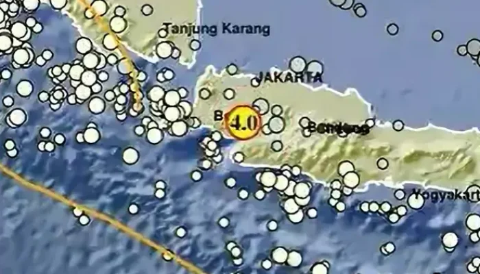 Gempa Magnitudo 4.0 Guncang Sukabumi dan Terasa hingga Bogor
