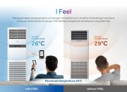 AC Floor Standing Terbaru AQA-FLOU48 Ubah Suhu Ruangan Lebih Cepat 47 Persen dari AC Konvensional