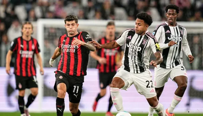Hasil Juventus vs AC Milan: Pulisic Tidak Cetak Gol, Pertandingan Berakhir Imbang