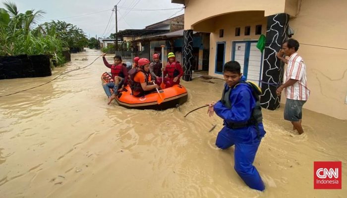 Banjir Merendam 5 Kecamatan di Medan, 1400 Rumah Terpengaruh