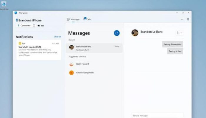 Kirim dan Terima Pesan dari HP Android ke PC Windows Menggunakan Aplikasi Phone Link