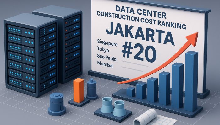Peringkat Biaya Konstruksi Data Centre 2025 Jakarta di Posisi 20