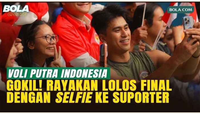 Momen Seru Timnas Voli Putra Indonesia Rayakan Lolos ke Final Bersama Suporter