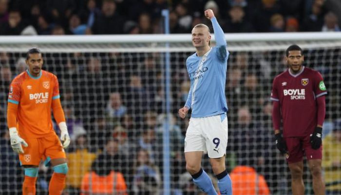 Haaland Bantu Tim Kota Menang Besar