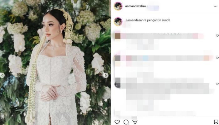 Pesona Selebgram Amanda Zahra Menikah Lagi sebagai Pengantin Sunda
