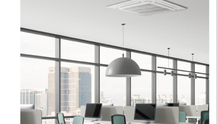 Solusi Pendinginan Komersial Efisien dengan AC Cassette Aliran Udara 360 Derajat