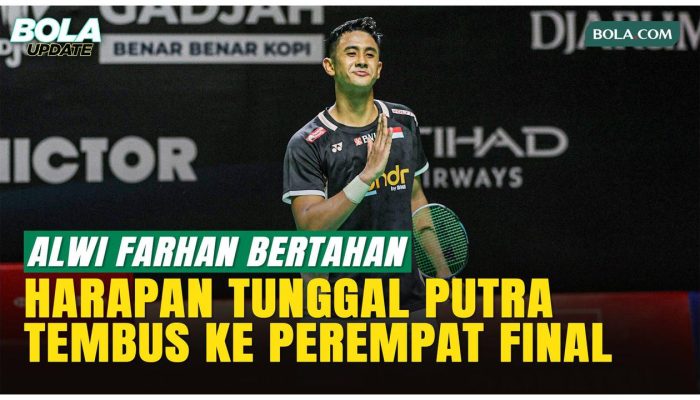 Alwi Farhan Berhasil Masuk Perempat Final Indonesia Masters 2026 dengan Penuh Drama