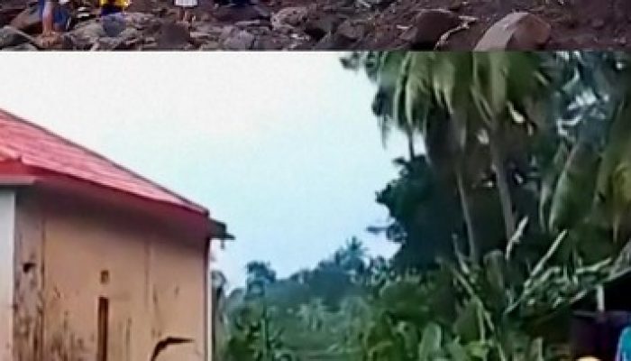 Situasi Pulau Siau Kabupaten Sitaro Setelah Banjir Bandang