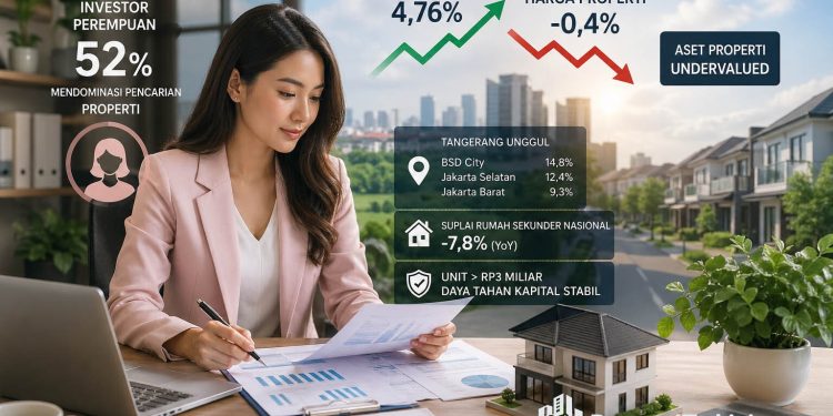 Investor Perempuan Kuasai 52 Persen, Inflasi 4,76 Persen Membangkitkan Properti Terdepresiasi