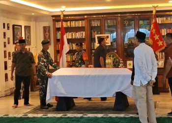 Jenazah Ryamizard Ryacudu Sampai di Rumah Duka Cikeas Bogor