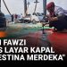 Lukisan Layar Kapal Kemanusiaan Flotilla Bawa Pesan Palestina Merdeka