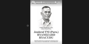 Ryamizard Ryacudu Wafat, Prabowo Ungkapkan Rasa Duka Cita