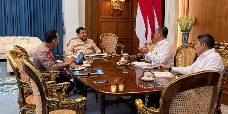 Prabowo dan Kapolri Bertemu di Istana, Bahasan yang Mengemuka