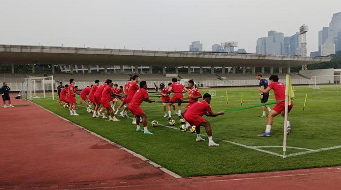 Latihan Timnas Indonesia Diikuti 24 Pemain, 2 Pemain Belum Hadir
