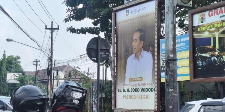 Pemkot Solo Pasang Baliho Ulang Tahun Jokowi, Gerindra Menyatakan Kekecewaan