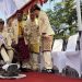Ritual Tanah Gajah Lampung Jokowi Langkah di Kepala Kerbau di Karpet Merah