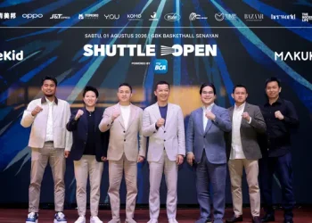 Reuni Taufik Hidayat Lawan Lin Dan di GBK Tanding Ganda