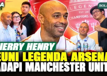 Thierry Henry Semangat Reuni Legenda Arsenal, Bertemu Manchester United di Jakarta